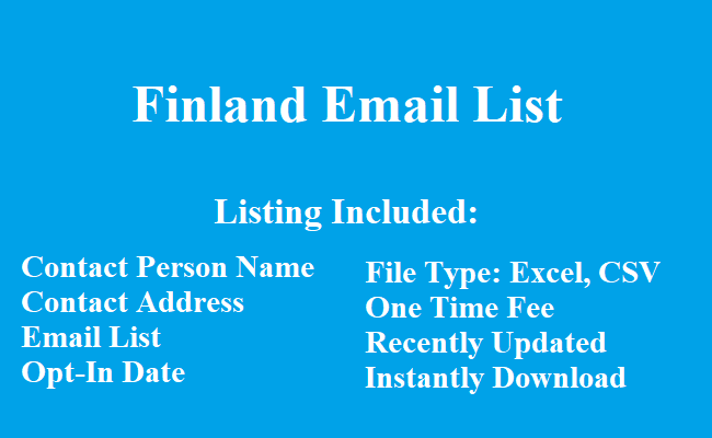 Finland Email List