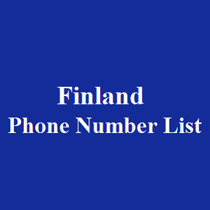 芬兰电话号码表