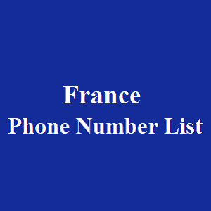 France Phone Number List