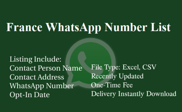 France whatsapp database