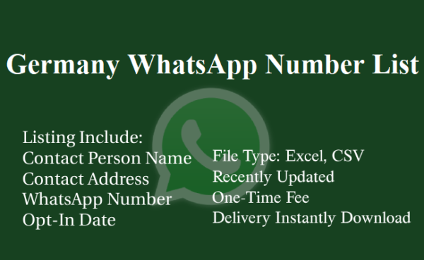 Germany whatsapp database