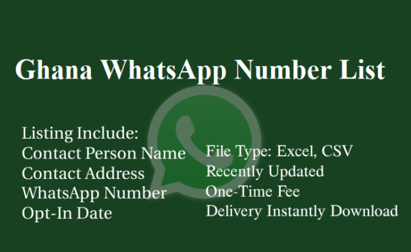 Ghana whatsapp database