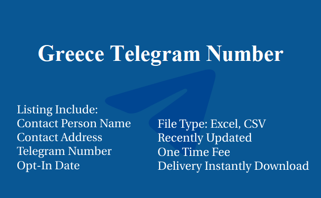 Greece Telegram Number