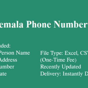 Guatemala phone number database