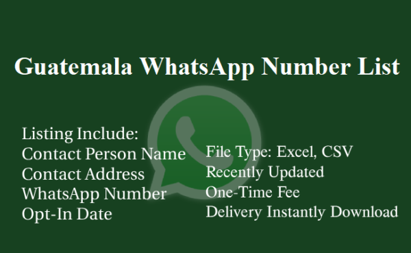 Guatemala whatsapp database