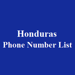 洪都拉斯电话号码表
