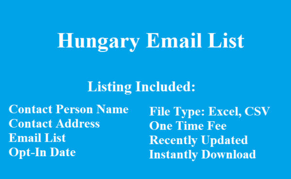 Hungary email list