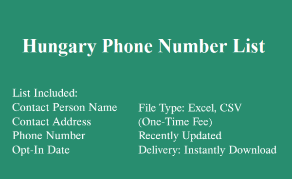 Hungary phone number database