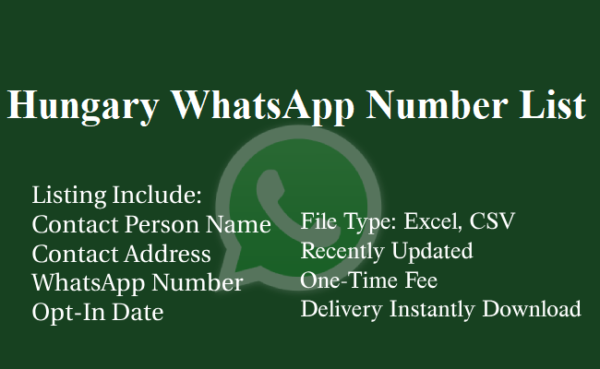 Hungary whatsapp number database