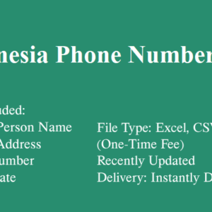 Indonesia phone number database