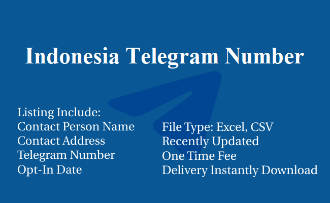 Indonesia Telegram Number
