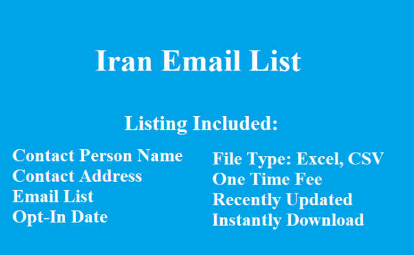 Iran email list