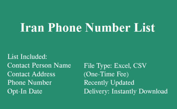 Iran phone number database