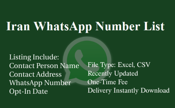 Iran whatsapp number database