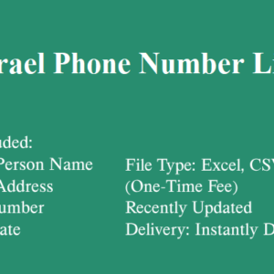 Israel phone number database