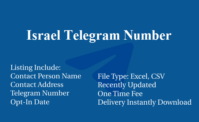 Israel Telegram Number