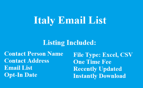 Italy email list