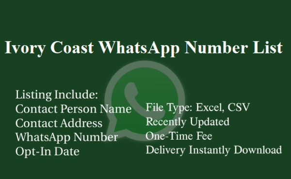 Ivory Coast whatsapp number database