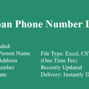 Japan phone number database