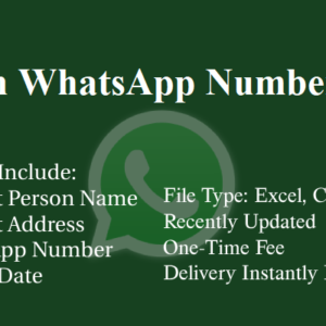 Japan whatsapp number database