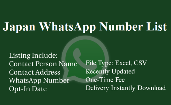 Japan whatsapp number database