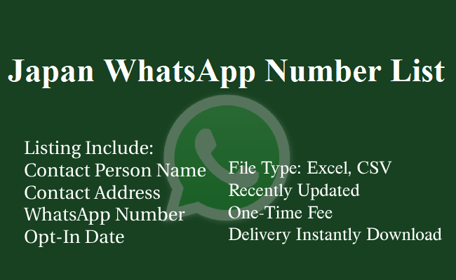 Japan WhatsApp Number List