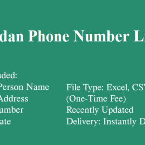 Jordan phone number database