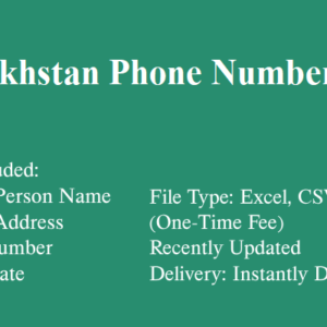 Kazakhstan phone number database