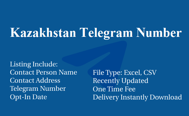 Kazakhstan Telegram Number