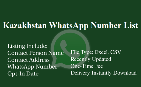 Kazakhstan whatsapp number database