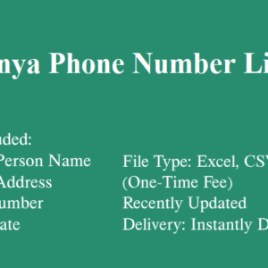 Kenya phone number database