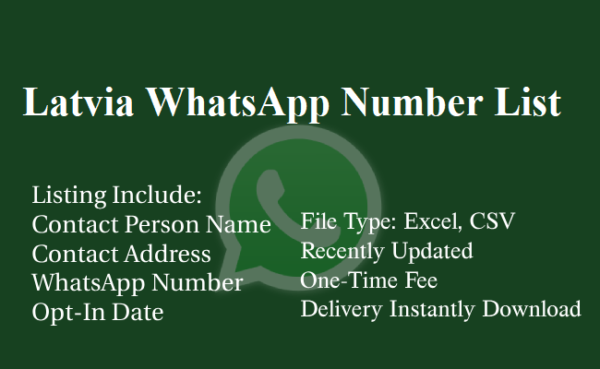 Latvia whatsapp number database