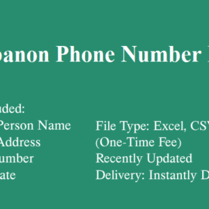 Lebanon phone number database