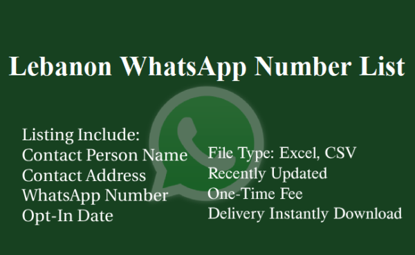 Lebanon whatsapp number database