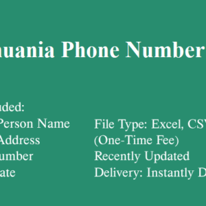 Lithuania phone number list