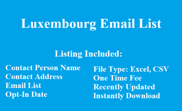 Luxembourg email list