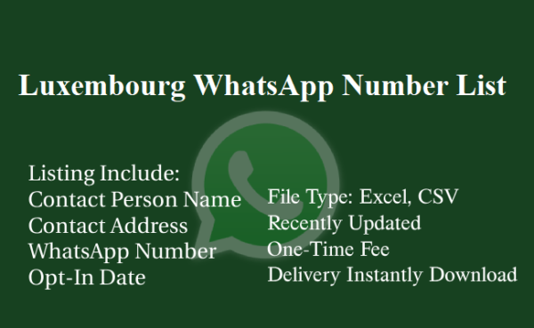 Luxembourg whatsapp number database