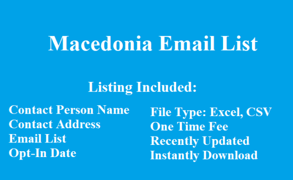 Macedonia email list