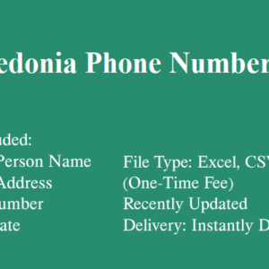 Macedonia phone number database