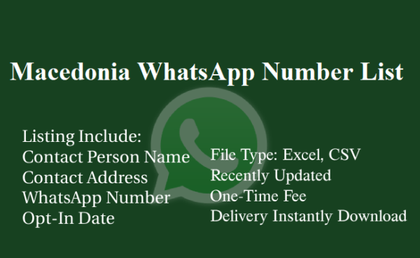 Macedonia whatsapp number database