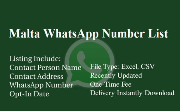 Malta whatsapp number database