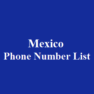 墨西哥电话号码表