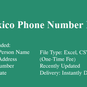 Mexico phone number database