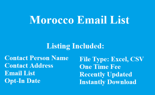 Morocco email list