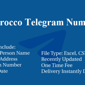 Morocco telegram database