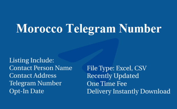 Morocco telegram database