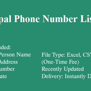 Nepal phone number database