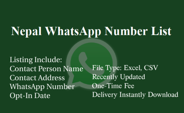 Nepal whatsapp number database