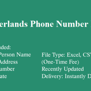 Netherlands phone number database