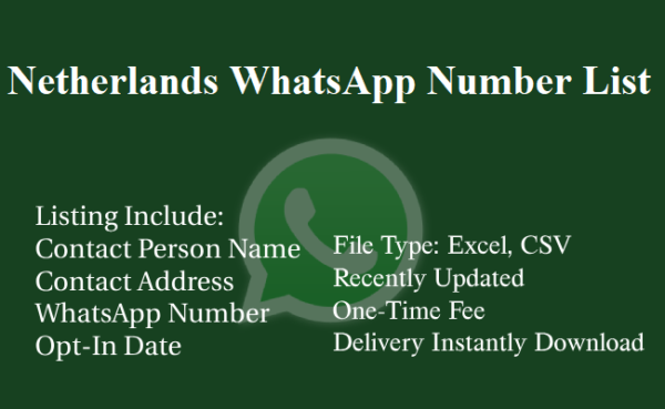 Netherlands whatsapp number database